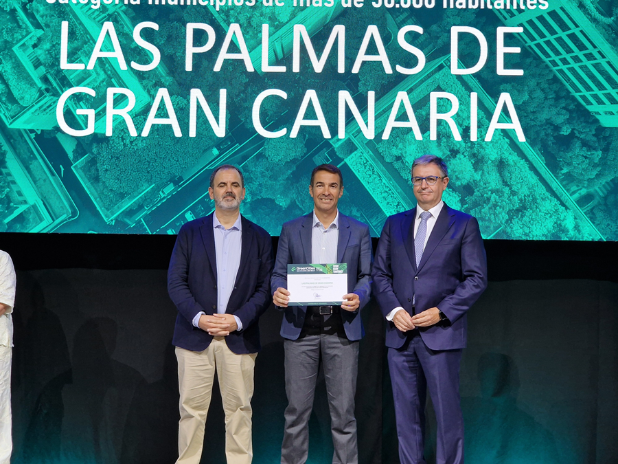 El Ayuntamiento de Las Palmas de Gran Canaria recibe un nuevo galard&oacute;n en modernizaci&oacute;n y ciudades inteligentes en Greencities 2025