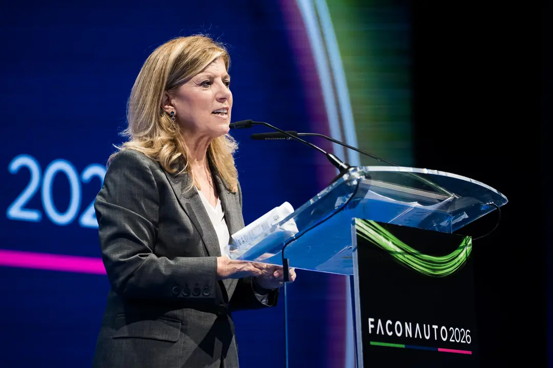 Marta Bl&aacute;zquez, presidenta de Faconauto, durante el Congreso Faconauto 2026