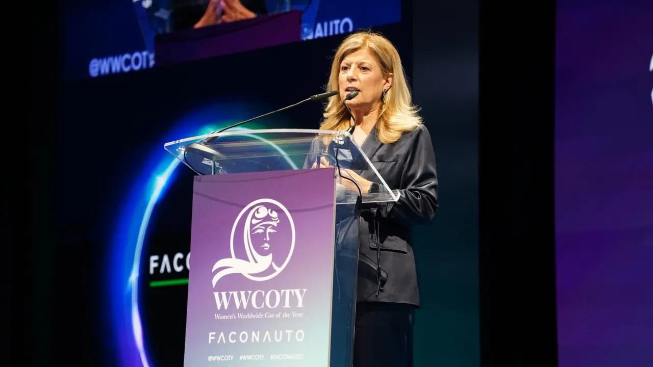 Marta Bl&aacute;zquez, presidenta de Faconauto, durante el foro &ldquo;Mujer y Autom&oacute;vil en un entorno de desaf&iacute;os globales"