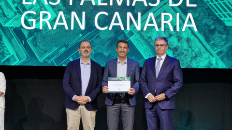 El Ayuntamiento de Las Palmas de Gran Canaria recibe un nuevo galard&oacute;n en modernizaci&oacute;n y ciudades inteligentes en Greencities 2025